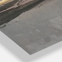 Designart 'Glamorous Morning Fog I Modern Multipanel Wall Clock