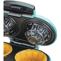 Brentwood Blue Double Waffle Bowl Maker