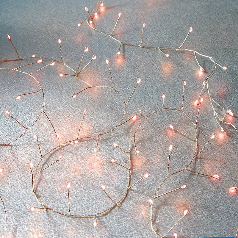 120ct. Pink LED String Lights Garland by Ashland®