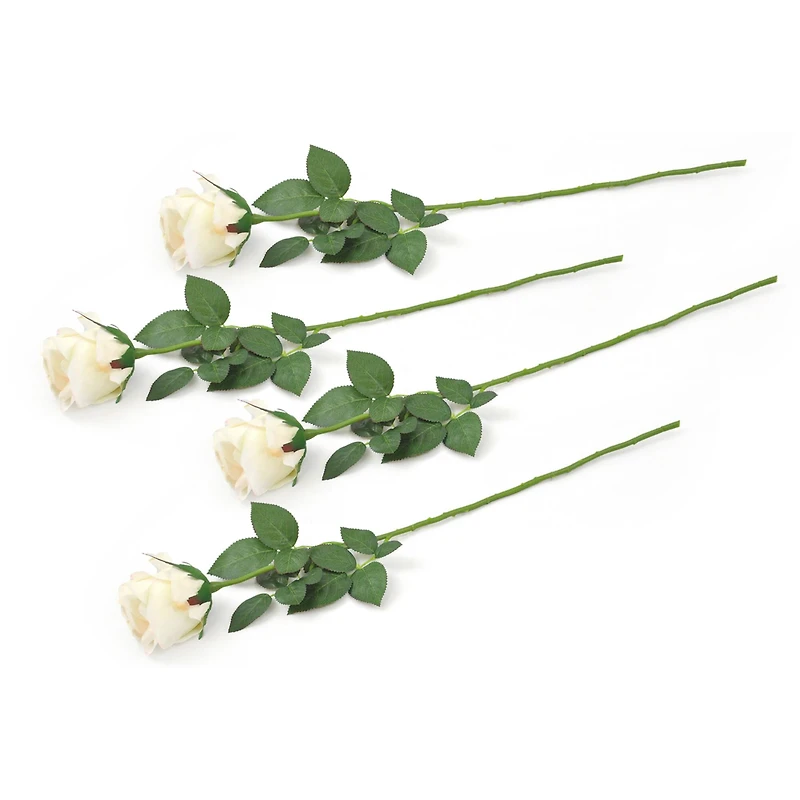 DII® Cream Flower Closed Rose Set, 4ct.