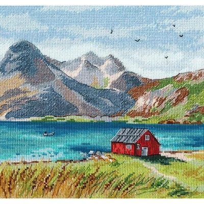 Oven Lofoten Islands Cross Stitch Kit