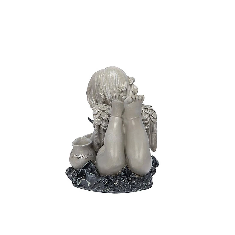 Design Toscano 18" Summertime Reflections Cherub Garden Statue