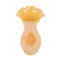 10" Yellow Iridescent Glass Vase by Ashland®