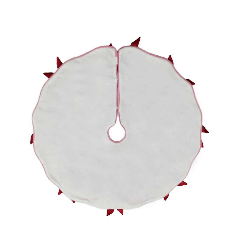 30" Pink with Red Bows Mini Tree Skirt by Ashland®