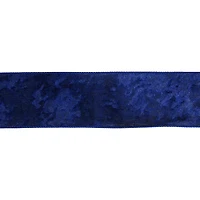 2.5" x 20ft. Navy Velvet Wired Ribbon by Celebrate It®