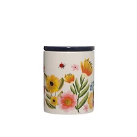 6.5" Floral Ceramic Container with Lid by Ashland®