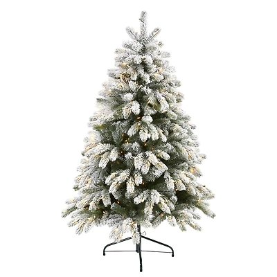 5ft. Pre-Lit South Carolina Spruce Artificial Christmas Tree, Clear LED Lights