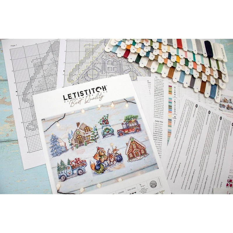 Letistitch Christmas Ornaments Counted Cross Stitch Kit