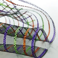 10" x 19ft. Black Striped Mesh by Celebrate It™