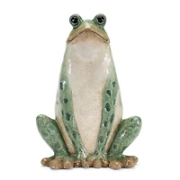 10.5" Ceramic Garden Frog Statues, 2ct.