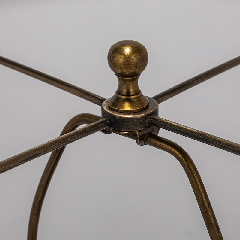 Hello Honey® 2ft. Green Glass Table Lamp with White Drum Shade