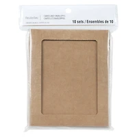 Kraft Frame Cards & Envelopes by Recollections™, 4.25" x 5.5"