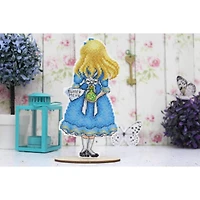 MP Studia Alice with Key Plastic Canvas Counted Cross Stitch Kit