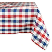 DII® 84" Red, White & Blue Check Tablecloth