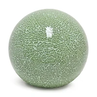 Simple Designs 8" Sage Green Mosaic Stone Ball Table Lamp