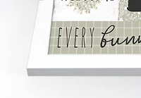Every Bunny Collage 3 11" x 14" White Framed Print Under Plexiglass