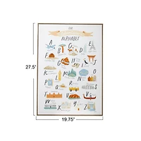 Hello Honey® Adventurer's Alphabet Canvas Framed Wall Décor