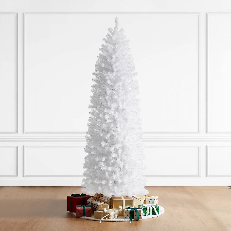 9ft. Unlit Pencil Tinsel Artificial Christmas Tree