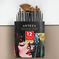 Arteza® Acrylic & Oil 12 Piece Brush Set