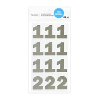 Silver Foil Number Stickers by Recollections™