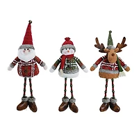 Santa's Workshop 17.5" Xmas Time Sitters Set