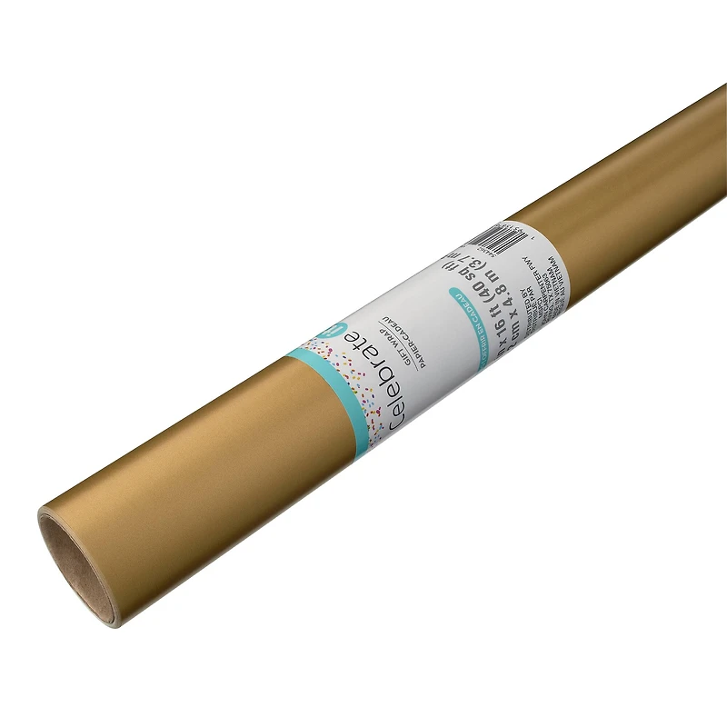 Shiny Gold Wrapping Paper By Celebrate It™