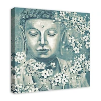 Teal & Cream Buddha Canvas Wall Art