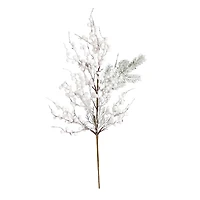 30" Flocked White Berry Stems, 3ct.