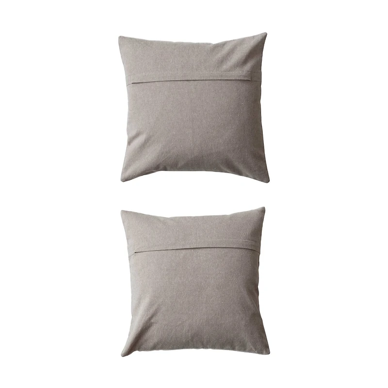 Hello Honey® 18" Embroidered Wool Christmas Tree Throw Pillow Set