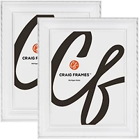 2 Pack: Craig Frames Victoria White & Silver Picture Frame
