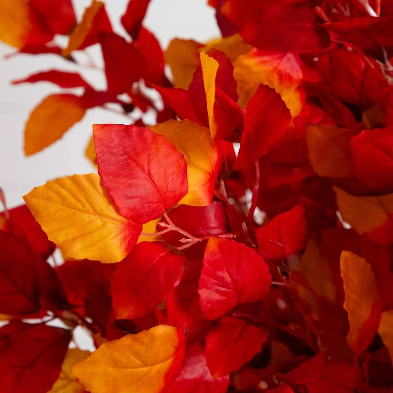 6ft. Pre-Lit Autumn Artificial Fall Tree with 300 Warm White LED Lights