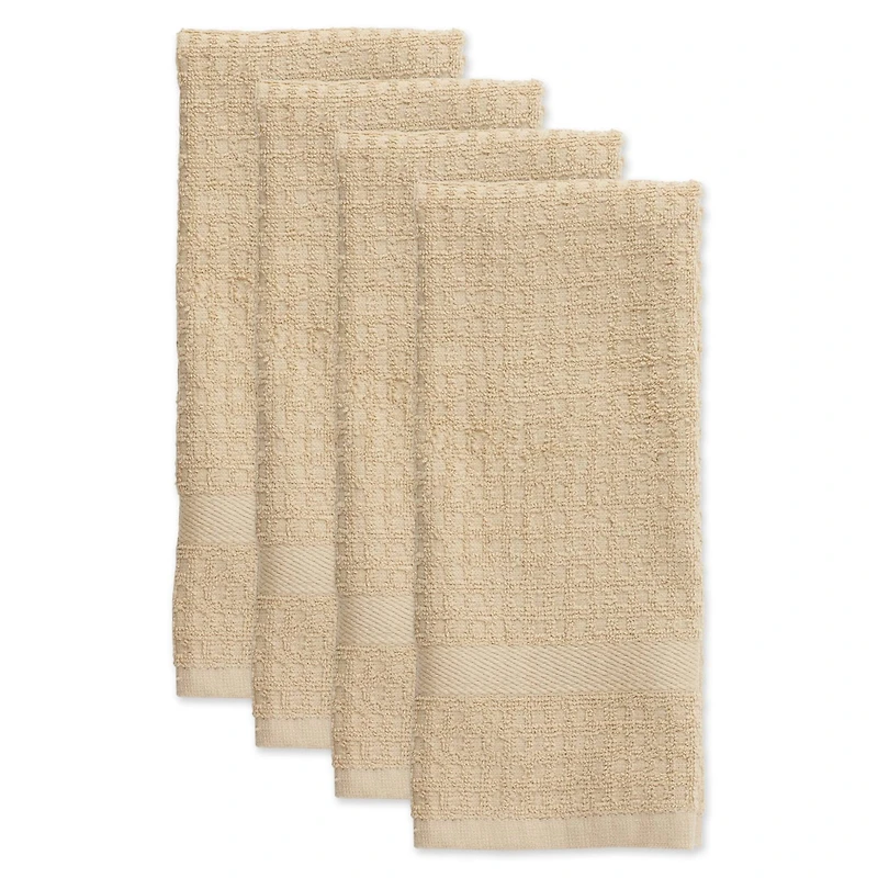 DII® Solid Pebble Waffle Terry Dishtowel, 4ct.
