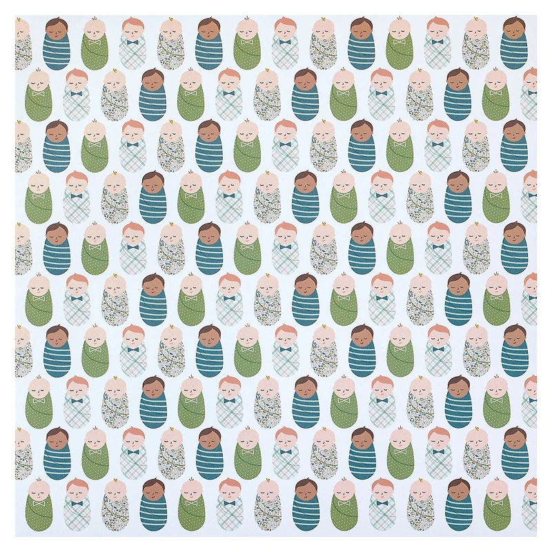 Baby Boy Double-Sided Cardstock Paper by Recollections™, 12" x 12"