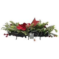28" Gold, Red & Green Ornament LED-Lit Centerpiece by Ashland®