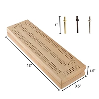 Toy Time Wood Cribbage Board Game Set