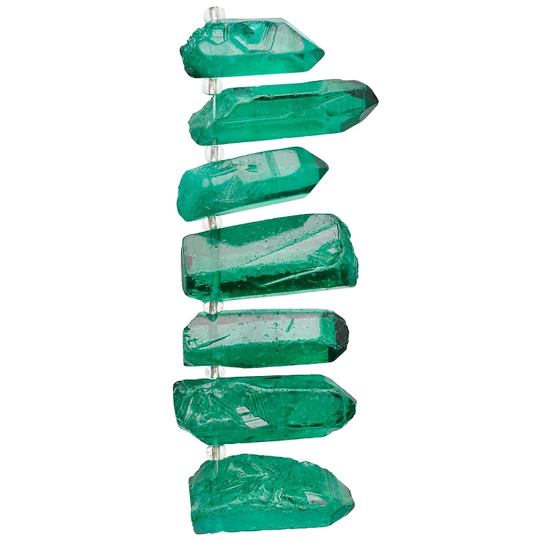 12 Pack: Sedona Aqua Quartz Crystal Beads by Bead Landing™