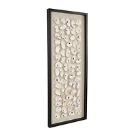 Cream Shell Wall Décor with Black Frame