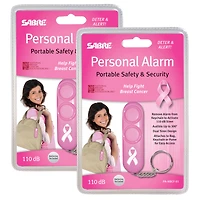 SABRE® Pink NBCF Personal Alarm, 2ct.