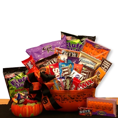 No Tricks Just Treats Halloween Goodie Bucket