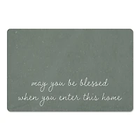 18" x 27" Sage May You Be Blessed When Enter Home Floor Mat