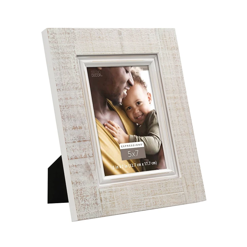 Expressions™ 5" x 7" White Wash Frame by Studio Décor®