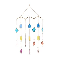 The Novogratz Multi Metal Contemporary Windchime, 29" x 17" x 2"