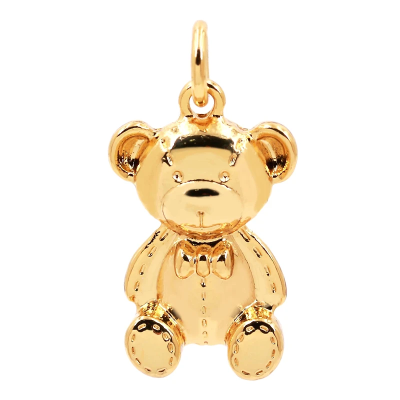 14K Gold Plated Teddy Bear Charm by Bead Landing™