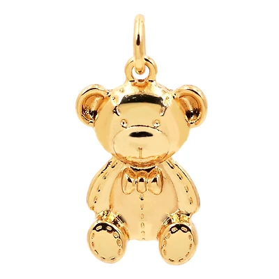 14K Gold Plated Teddy Bear Charm by Bead Landing™