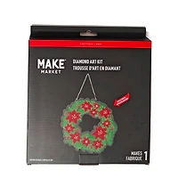 8" Poinsettia Wreath Diamond Art Kit by Make Market®