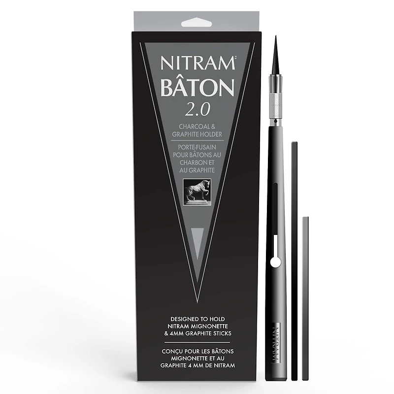 Nitram™ Baton 2.0 Charcoal & Graphite Holder Set