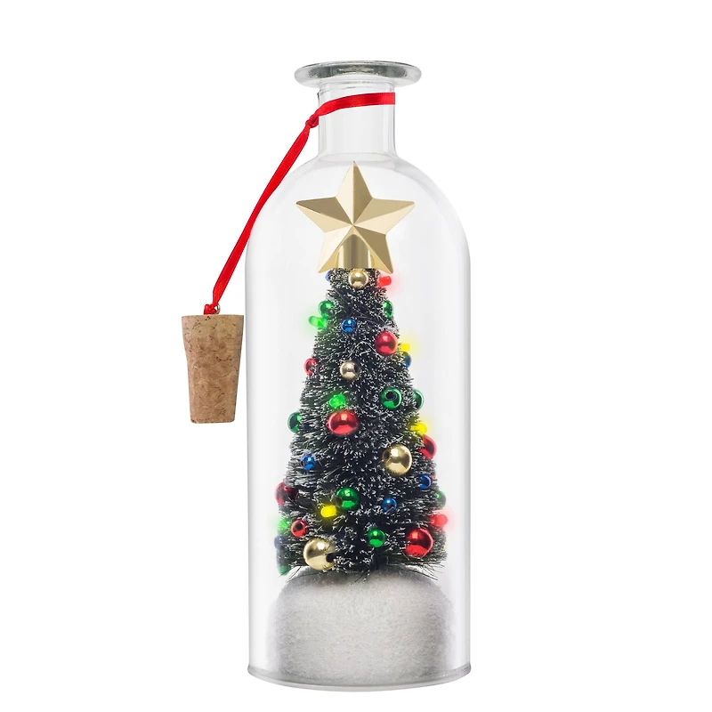 8" Christmas Message In A Bottle