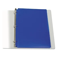 C-Line® Blue 2-Pocket Poly Portfolios with 3-Hole Punch, 25ct.