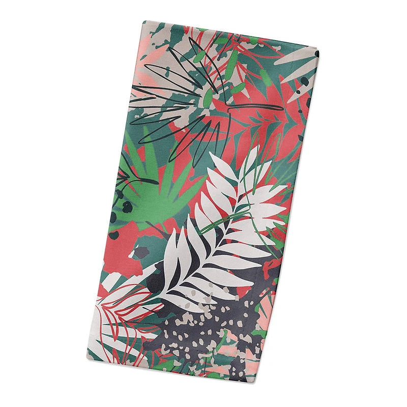Jungle Pattern 10" x 10" Cotton Twill Napkin