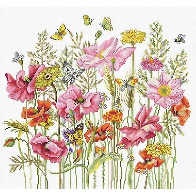 Luca-s August Bouquet Counted Cross Stitch Kit